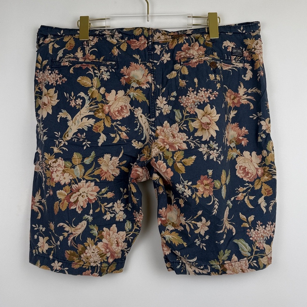 Denim & Supply Ralph Lauren Vintage Floral All Over Print Chino Shorts Size 38 - Picture 2 of 8